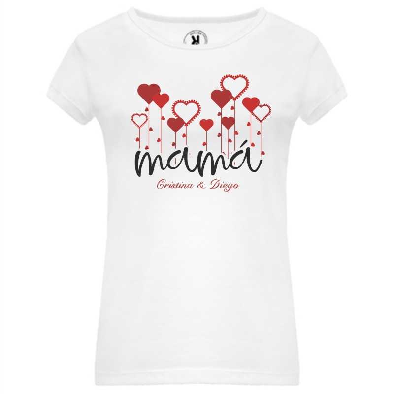 Camisetas de mujer dia de la Madre Regalos personalizados Para dia de la Madre Camiseta Corazón 05 para Mama con nombre niños. Camisetas de mujer dia de la Madre Regalos personalizados Para dia de la Madre Camiseta Corazón 05 para Mama con nombre niños.