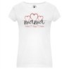  Camisetas para el dia de la Madre Regalos presonalizados Para dia de la Madre Camiseta Corazón 02 de Mama con nombre niños.