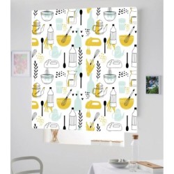 Estores Cocina Estampado Cubiertos 112