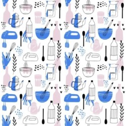  Estores Cocina Estampado Cubiertos 112