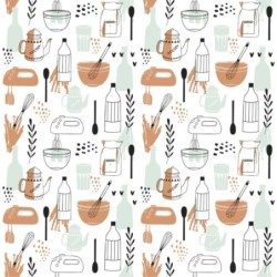  Estores Cocina Estampado Cubiertos 112