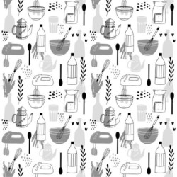  Estores Cocina Estampado Cubiertos 112