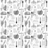  Estores Cocina Estampado Cubiertos 112