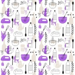  Estores Cocina Estampado Cubiertos 112