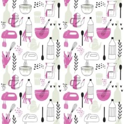  Estores Cocina Estampado Cubiertos 112