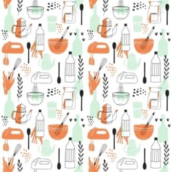  Estores Cocina Estampado Cubiertos 112