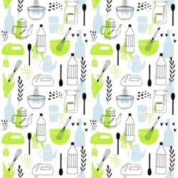  Estores Cocina Estampado Cubiertos 112