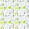 Estores Cocina Estampado Cubiertos 112