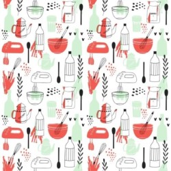  Estores Cocina Estampado Cubiertos 112
