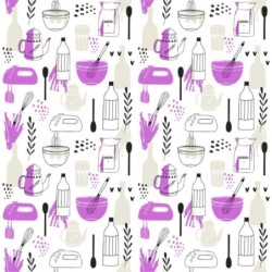  Estores Cocina Estampado Cubiertos 112