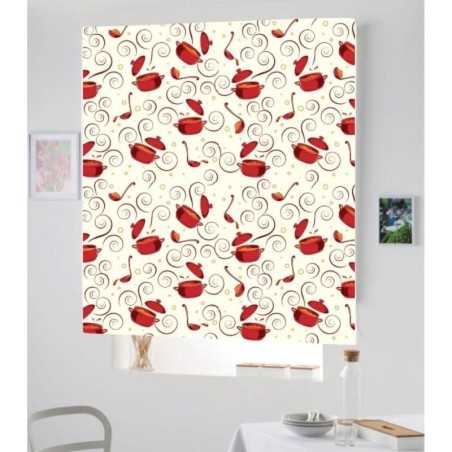 Estores Cocina Estampado Cubiertos 111
