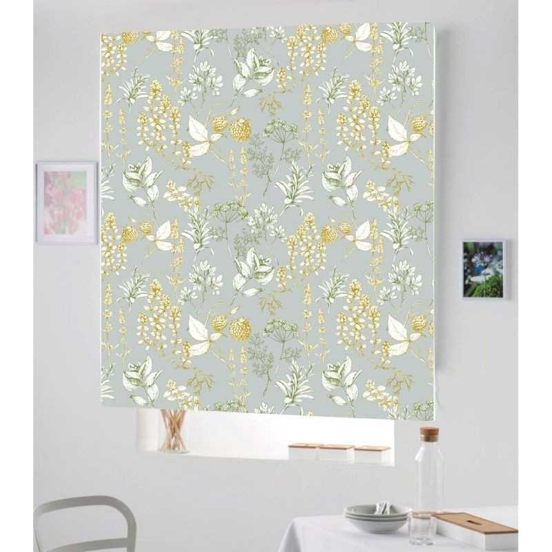 Estores Estampado Floral Gold 001