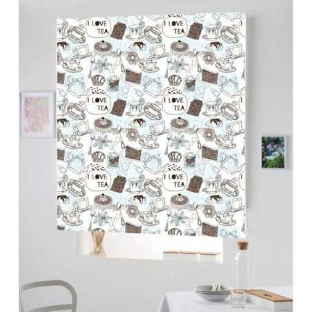 Estores Cocina Estampado Tazas 005
