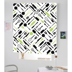 Estores Cocina Estampado Utensilios 114