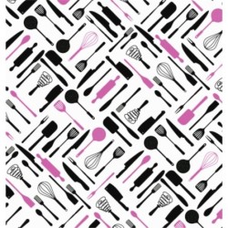  Estores Cocina Estampado Utensilios 114