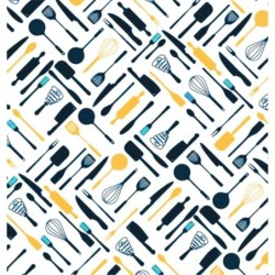  Estores Cocina Estampado Utensilios 114