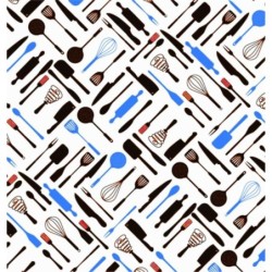 Estores Cocina Estampado Utensilios 114