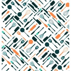  Estores Cocina Estampado Utensilios 114