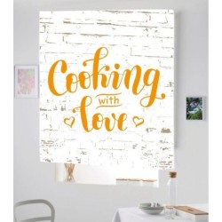 Estores Cocina Frase Cooking With Love 113