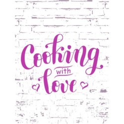  Estores Cocina Frase Cooking With Love 113