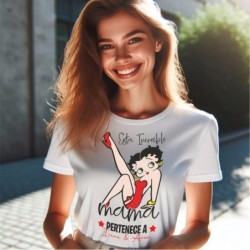 Personalizar Camisetas Para Mamá Personalizado Regalo Para Madre Camiseta Betty Boop divertida para Mami