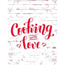  Estores Cocina Frase Cooking With Love 113