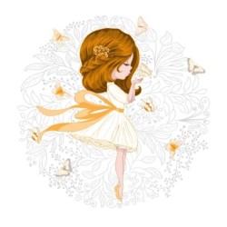  Estores Infantiles Girl Butterflies