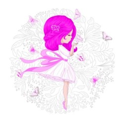  Estores Infantiles Girl Butterflies
