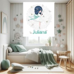 Estores Infantiles Niña Personalizable Girl Butterflies- Estor enrollable infantil