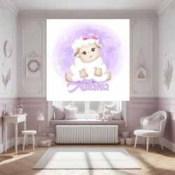  Estor infantil niña Ovejita Bebe. Estor habitacion infantil niña bebe personalizado con nombre. Estor cuarto bebe Niña