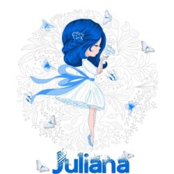  Estores Infantiles Niña Personalizable Girl Butterflies- Estor enrollable infantil
