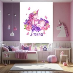 Estores infantiles niña personalizados. Estores infantiles Niña Unicornio Bebe- Estor enrollable habitacion infantil niña