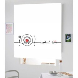 Estores Cocina Frase Cooking Love 102