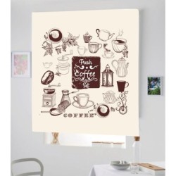 Estores Cocina Estampado Coffe 001