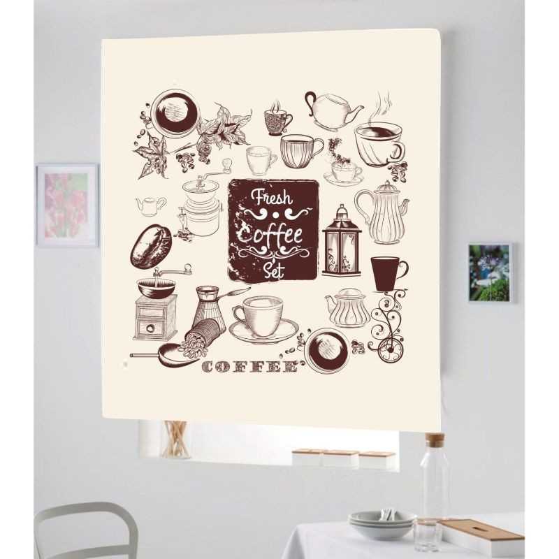 Estores Cocina Estampado Coffe 001