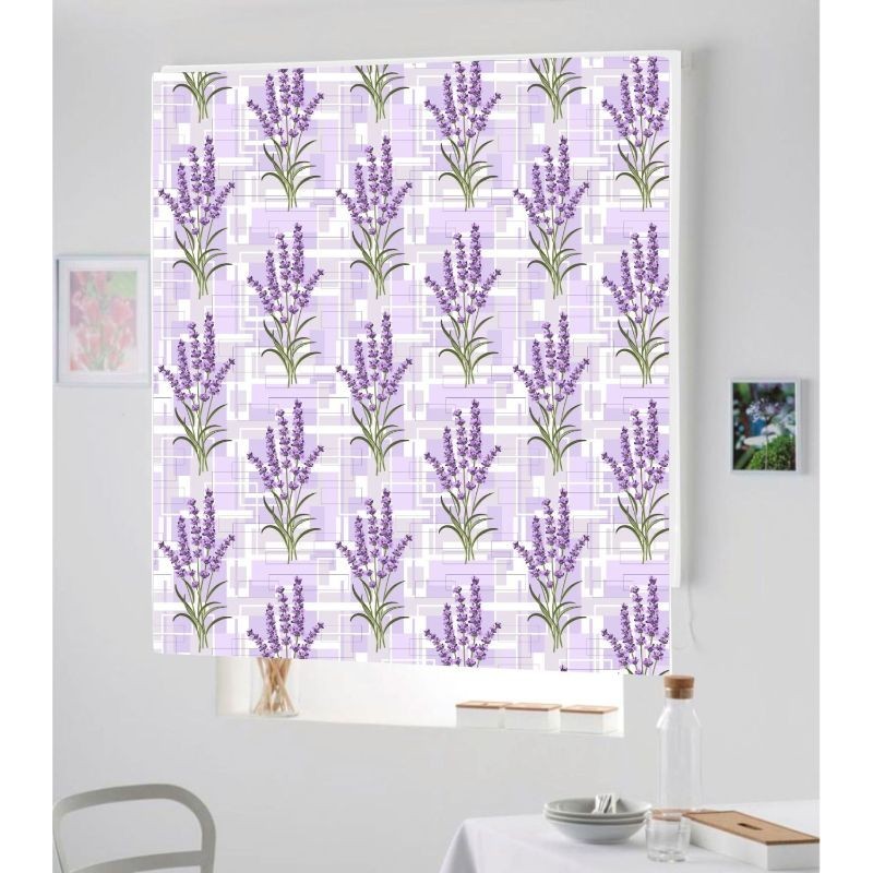 Estores Cocina Estampado Floral Lavanda 105 Estores Cocina Estampado Floral Lavanda 105