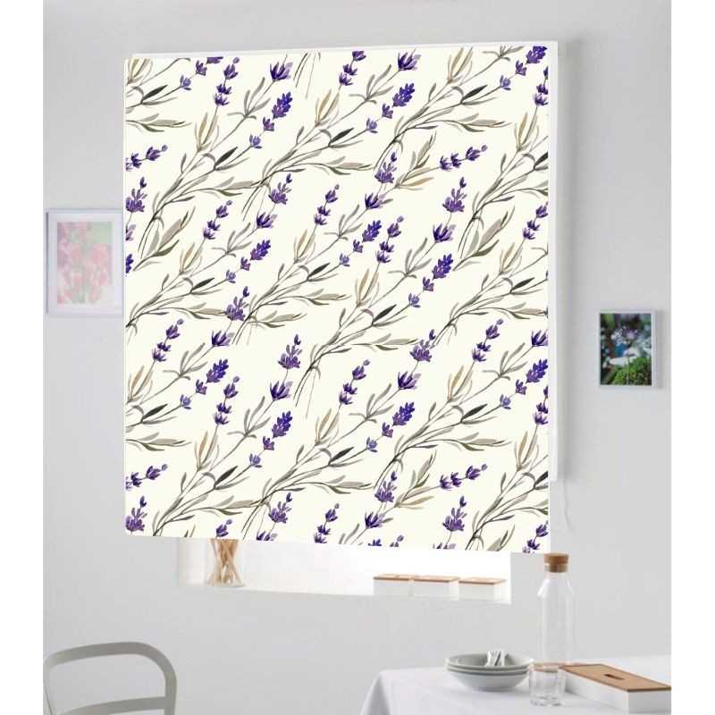 Estores Cocina Estampado Floral Lavanda 103 Estores Cocina Estampado Floral Lavanda 103