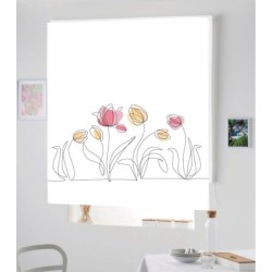 Estores Cocina Estampado Tulipanes 205
