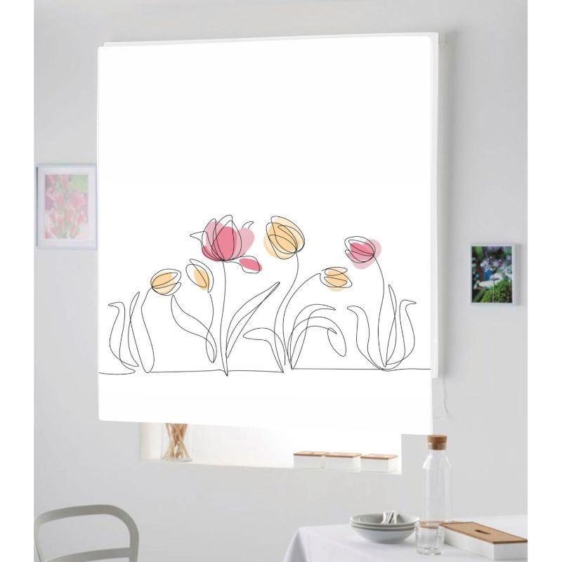 Estores Cocina Estampado Tulipanes 205 Estores Cocina Estampado Tulipanes 205