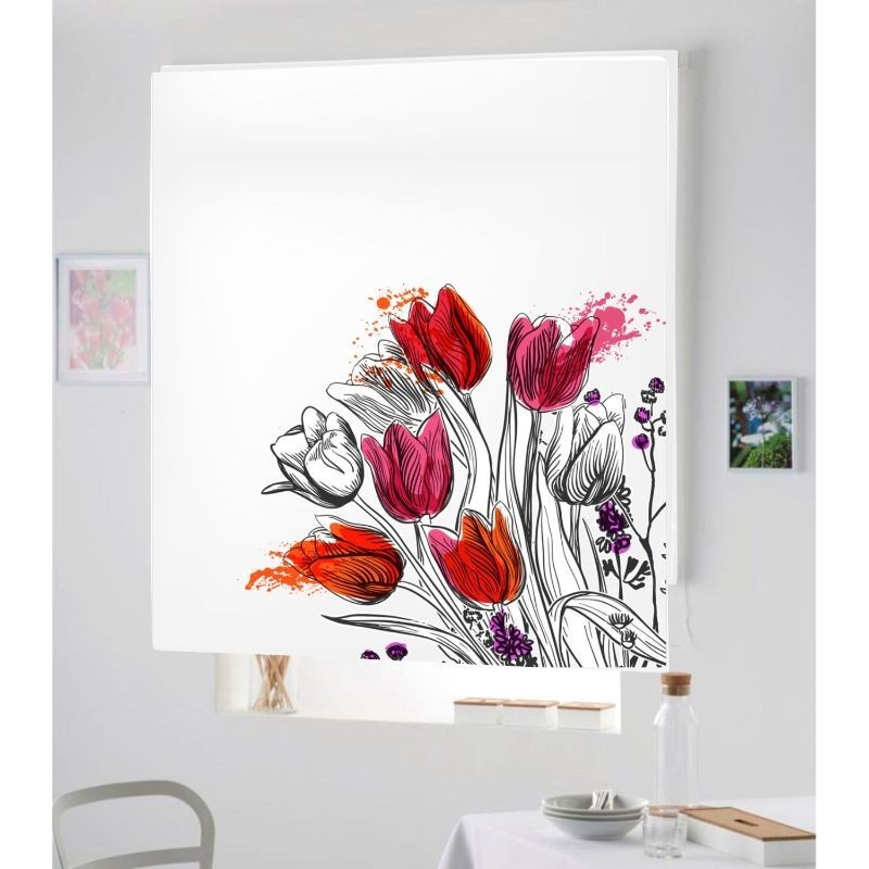 Estores Cocina Estampado Tulipanes 204 Estores Cocina Estampado Tulipanes 204