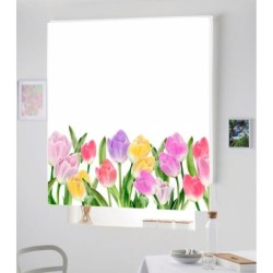 Estores Cocina Estampado Tulipanes 202