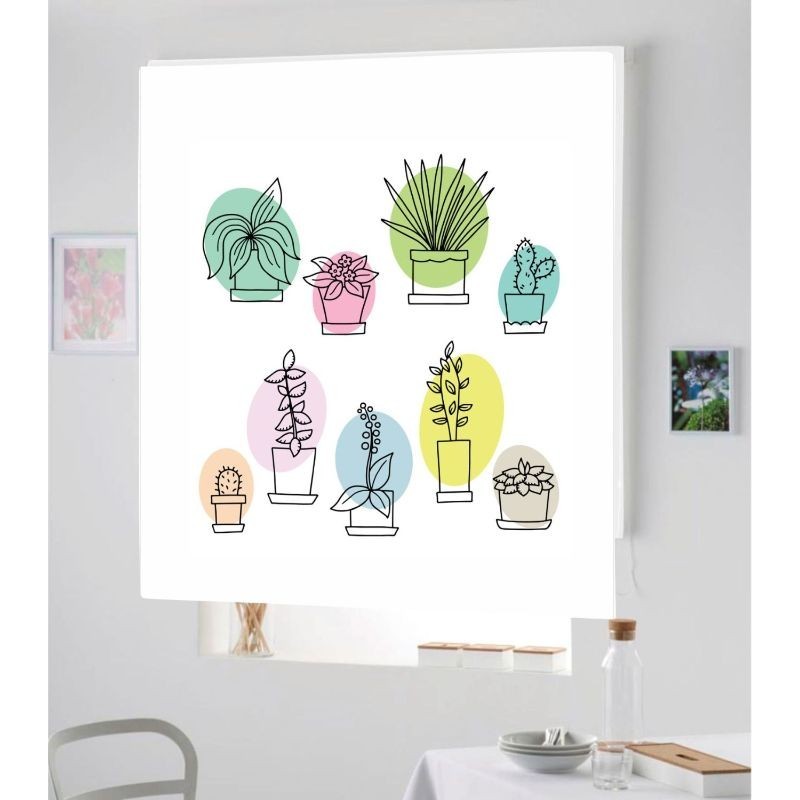 Estores Cocina Estampado Cactus 105 Estores Cocina Estampado Cactus 105