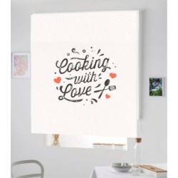 Estores Cocina Frase Cooking Whith Love 001