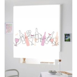Estores Cocina Estampado Botellas 107