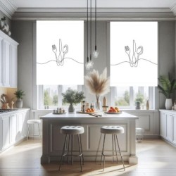  Estores Cocina Estampado Cubiertos 101- Estores para Cocina Modernos- Estor Cocina Cubiertos