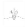  Estores Cocina Estampado Cubiertos 101- Estores para Cocina Modernos- Estor Cocina Cubiertos