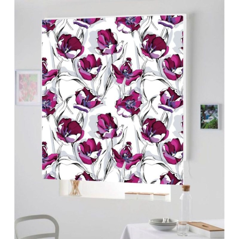 Estores Decorativos Estampado Floral 112 Estores Decorativos Estampado Floral 112