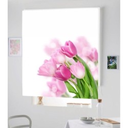 Estores Decorativos Baño Tulipanes 201