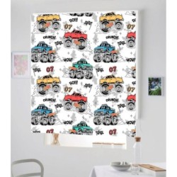 Estores Infantiles Estampado Mostrer Trucks 003