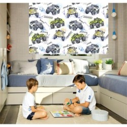  Estores Infantiles Niño Estampado Moster Trucks 002